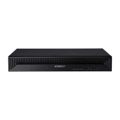 Hanwha - QRN-830S-4TB - 8CH NVR 4TB with 8 PoE Ports (PoE Budget 65W) with 8MP Camera Support. H.265, H.264, MJPEG, 1 fixed internal SATA HDDs (up to 6TB). 80Mbps Network camera recording, Dual Stream recording option, HDMI Outputs with local 4K disp