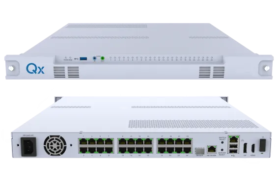 Qumulex - QXE510-04 - QxEnergy 510 - 1U rackmount gateway, 04TB -8 Ports PoE+. Up to 32 cameras or 64 total resources.