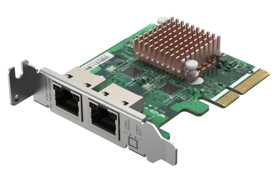 QNAP - QXG-2G2T-I225 - Dual port 2.5GbE 4-speed Network card