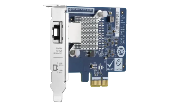 QNAP - QXG-5G1T-111C - 5GbE multi-Gig expansion card;Aquantia AQC111C