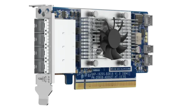 QNAP - QXP-1620S-B3616W - 4-port miniSAS HD host bus adapter
