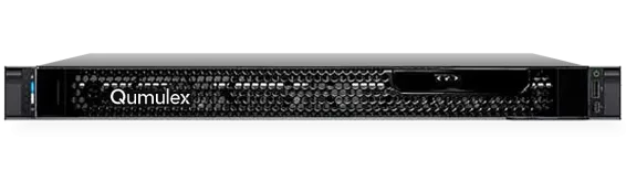 Qumulex - QXR710-32T - QxPower 700 - 1U rackmount gateway, 32TB - RAID 5, 24TB usable storage capacity. Mirrored OS SSD, dual power supplies and on-site service. Add up to 96 cameras or 96 total resources.