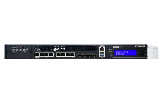 QNAP - QuCPE-7012-D2146NT-32G-US - Rackmount uCPE QuCPE-7012-D2146IT Intel Xeon D-2146IT 8C/16T 2.3 GHz, up to 3GHz, 32GB DDR4 ECC RAM, 4