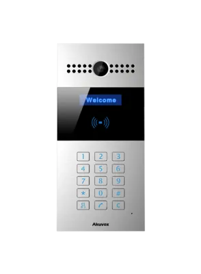 Akuvox - R27A-Aluminum - SIP Intercom with Keypad and RF Card reader