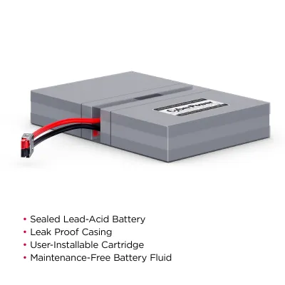 CYBERPOWER - RB0690X2A - CYBERPOWER UPS PREPLACEMENT BATTERY, 2 X 6V/8AH BATTERIES, 18-MONTH WTY