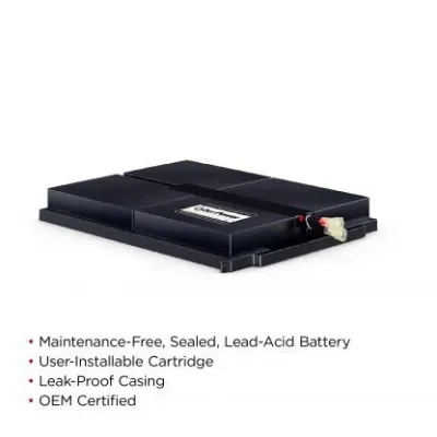 CYBERPOWER - RB0690X4 - Replacement Battery Cartridge for OR1500LCDRM1U, 4 batteries, 6V/9AH, Sealed lead-acid, 18 month warranty