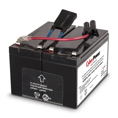 CYBERPOWER - RB1270X2B - Replacement Battery Cartridge for PR750LCD, 2 batteries, 12V/7AH, Sealed lead-acid, 18 month warranty