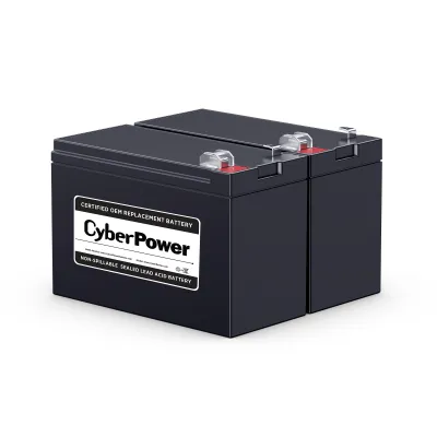 CYBERPOWER - RB1270X2C - REPLACEMENT BATTERY CARTRIDGE, 2 BATTERIES, 12V/7AH, SEALED LEAD-ACID, 18 MONTH WARRANTY