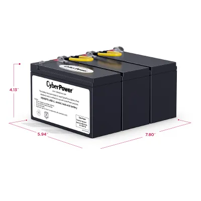 CYBERPOWER - RB1270X3A - CyberPower RB1270X3A UPS Replacement Battery, 3 x 12V/7Ah, 18-month Warranty