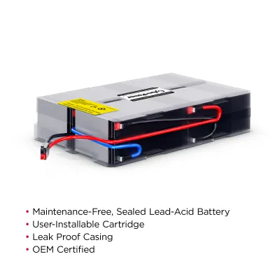 CYBERPOWER - RB1270X4F - REPLACEMENT BATTERY CARTRIDGE, 4 BATTERIES, 12V/7AH, SEALED LEAD-ACID, 18 MONTH WARRANTY