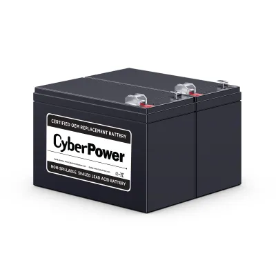 CYBERPOWER - RB1290X2 - CYBERPOWER RB1290X2 UPS REPLACEMENT BATTERY, 2 X 12V/9AH, 18-MONTH WARRANTY