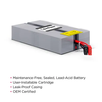 CYBERPOWER - RB1290X4H - Replacement Battery for OR2200PFCRT2U, 4 Batteries, 12V/9Ah, Sealed Lead-Acid, 18 Month Warranty