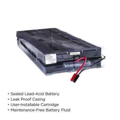 CYBERPOWER - RB1290X6B - Replacement Battery Cartridge for BP72V60ART2U, 18 Month Warranty