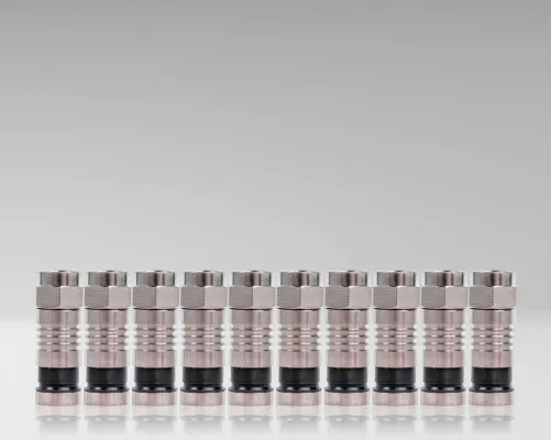 Jonard Tools - RG6-10 - RG6 Connectors (Pack of 10)