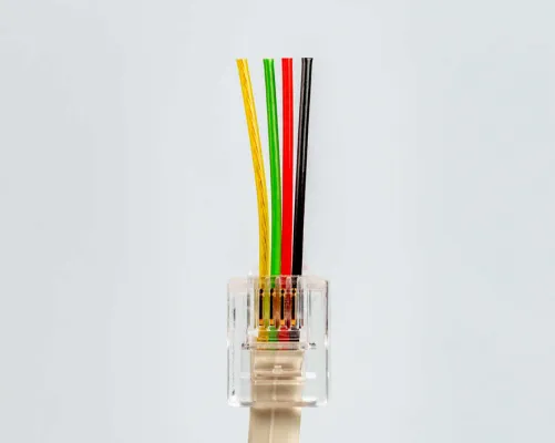 Jonard Tools - RJ11-100 - RJ11 Pass-Through Connectors (Pack of 100)