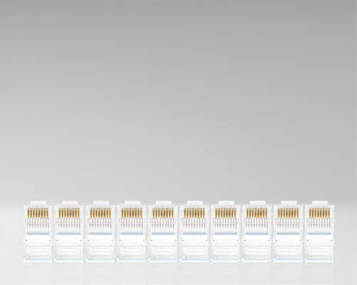 Jonard Tools - RJ45-R510 - Standard Cat5e RJ45 Connectors for Telephone Cable (Pack of 10)