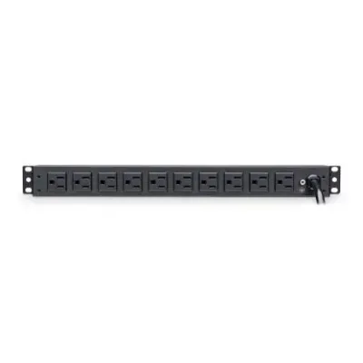 CYBERPOWER - RKBS15S2F10R - 3600 J, 120 V, NEMA 5-15P plug, 12 NEMA 5-15R (2 front, 10 rear), 15 ft cord, Limited lifetime warranty