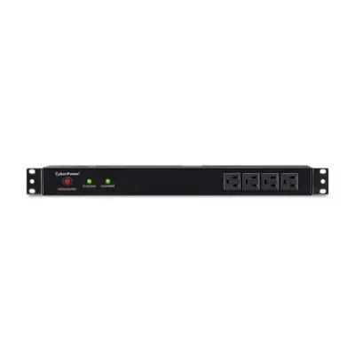 CYBERPOWER - RKBS15S4F8R - 3600 J, 120 V, NEMA 5-15P plug, 12 NEMA 5-15R (4 front, 8 rear), 15 ft cord, Limited lifetime warranty