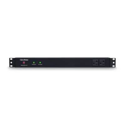 CYBERPOWER - RKBS20S2F10R - 1800 J, 120 V, NEMA 5-20P plug, 12 NEMA 5-20R (2 front, 10 rear), 15 ft cord, Limited lifetime warranty