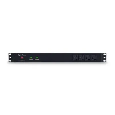 CYBERPOWER - RKBS20S4F8R - 1800 J, 120 V, NEMA 5-20P plug, 12 NEMA 5-20R (4 front, 8 rear), 15 ft cord, Limited lifetime warranty