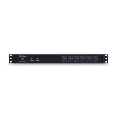 CYBERPOWER - RKBS20ST6F12R - 1800 J, 120 V, NEMA L5-20P twist lock plug, 18 NEMA 5-20R (6 front, 12 rear), 15 ft cord, Limited lifetime warranty