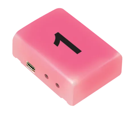 SECO-LARM - RM-R100-RB1Q - 1-Room Indicator with Buzzer - Single Channel LED Receiver, Powered by 12VDC or USB.