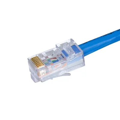 Simply 45 - S45-1000 - Standard Cat5e UTP RJ45 Modular Plugs, Blue Tint - 100pcs/Jar