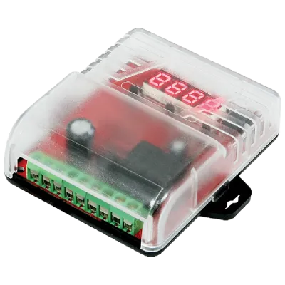 SECO-LARM - SA-025MQ - Multifunction Timer 12~24VDC with, Auto garage door or gate closer, Guard awake timer, Pulse stretcher, Timed relay output, Timed pulse relay, Counter, Timer.