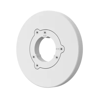 Hanwha - SBO-090GP - Gang plate (for bullet) Adaptor plate for Single, Double, 4" Octagon Compatible with QNO-C8083R / QNO-C9083R / ANO-L6012R / ANO-L6022R / ANO-L6082R / ANO-L7012R / ANO-L7022R / ANO-L7082R