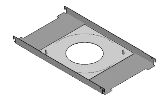 Hanwha - SBP-302F - Ceiling tile support plate for the XND-6081FZ/8081FZ, XND-6081RF/8081RF, XND-9082RF/8082RF and SHD-3000F5