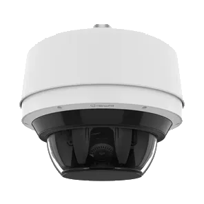 Hanwha - SBP-317HMWP - Hanging Cap Adapter with extra storage space. Can be used with PNM-9084RQZ / PNM-9084RQZ1 / PNM-9085RQZ / PNM-9085RQZ1. Mount screw size : PF 1 1/2", White