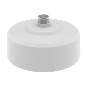 Hanwha - SBP-317HMWP - Hanging Cap Adapter with extra storage space. Can be used with PNM-9084RQZ / PNM-9084RQZ1 / PNM-9085RQZ / PNM-9085RQZ1. Mount screw size : PF 1 1/2", White