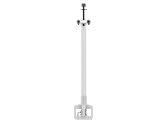 Hanwha - SBP-917PVMW1 - Telescopic PVM uni-strut mount, 9.5'-17’ drop length, VESA compatible 75x75mm, 100x100mm, Up to 25° of tilt and 360° continuous rotation, white