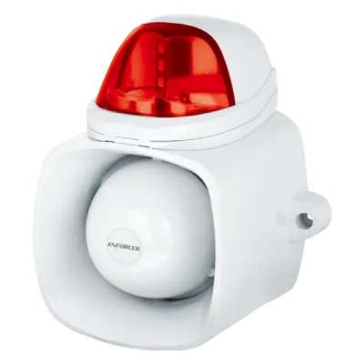 SECO-LARM - SH-816S-SQ/R - Self-Contained Siren/Strobe – Red