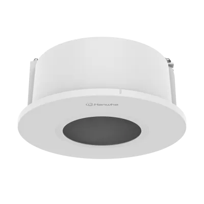 Hanwha - SHD-1400FPW - Plenum rated flush mount Compatible with QNV-C8083R/C9083R