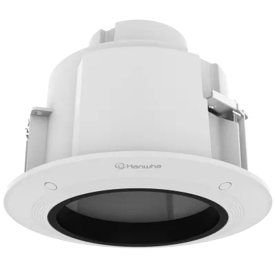 Hanwha - SHP-1563FPW - Plenum rated PTZ-Plus flush mount, white color. Compatible with XNP-9250/9250R/8250/8250R/6400/6400R, QNP-6320R/6250R, XNP-C6403/C8253/C9253, XNP-C6403R/C8253R/C9253R
