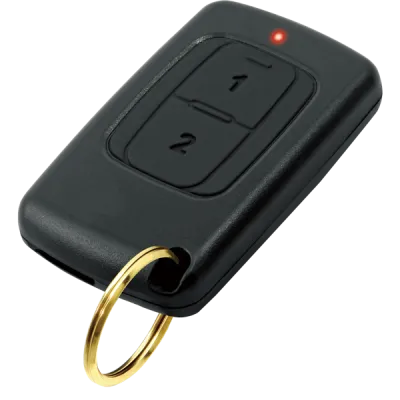 SECO-LARM - SK-939T2-GNUQ - 2-Button RF transmitter for use with all SECO-LARM 433.92MHz recievers. Pre-coded. No ENFORCER logo on cover.