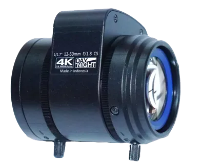 Hanwha - SLA-T-M1250DN - Megapixel Lens, image sensor from 1/2.3” up to 1/1.7“, Up to 12MP resolution, Vari-focal (12~50mm), DC auto iris, CS-Mount, Compatible with: XNB-6005/8000, PNB-A9001