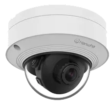 Hanwha - SLA-T2480WDA - Outdoor rated 2.4mm fixed lens module, Dome style, compatible with PNM-9000QB and XNB-6002, 2MP @ 30fps, 0.45 Lux, 138º horizontal field of view, 8 meters/ 26 feet cable, IP66, NEMA 4X, IK10, Operating temperature -30°C~+55°C(