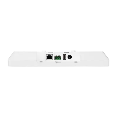Hanwha - SMT-1031PVW - 10-inch (10.1") AI Enabled IP Public View Monitor (AI PVM), White Color, 1024x600 60Hz, Ethernet, Built-in Speakers (1W x2), AI Object Classification and Analytics, Face Detection, Motion Activated LED and Audio Alarm, Customiz
