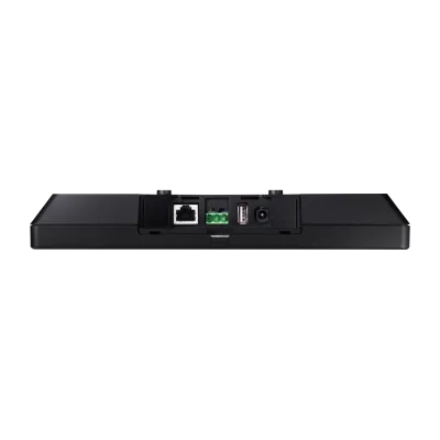 Hanwha - SMT-1031PV - 10-inch (10.1") AI Enabled IP Public View Monitor (AI PVM), Black Color, 1024x600 60Hz, Ethernet, Built-in Speakers (1W x2), AI Object Classification and Analytics, Face Detection, Motion Activated LED and Audio Alarm, Customiza