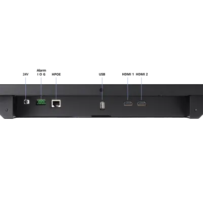 Hanwha - SMT-2721PV - 27" AI Enabled IP public view monitor (AI PVM), 1080p (1920x1080 60Hz), 16:9 Aspect Ratio, HDMI In (x2), Ethernet, Built-in Speakers (2W x2), AI Object Classification and Analytics, Face Detection, Motion Activated LED and Audio