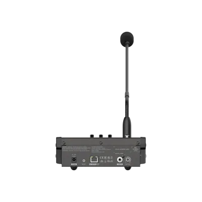 Hanwha - SPA-M2000 - Desktop SIP Microphone for use with IPAS, Monitor Amp 1W/8Ω, DC24V, PoE, SUNAPI, SIP