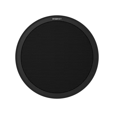 Hanwha - SPA-P100B - IP Audio Speaker, Two-way audio, Scheduler, Background Music, Text To Speech, 10W Amp, 101dB Output, Freq. Range 130Hz-20kHz, 1GB Internal Storage, Single Micro SD slot (Up to 32GB), Built in Relay, SUNAPI, Onvif, SIP, P2P-SIP, P