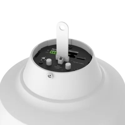 Hanwha - SPA-P100W - IP Audio Speaker, Two-way audio, Scheduler, Background Music, Text To Speech, 10W Amp, 101dB Output, Freq. Range 130Hz-20kHz, 1GB Internal Storage, Single Micro SD slot (Up to 32GB), Built in Relay, SUNAPI, Onvif, SIP, P2P-SIP, P