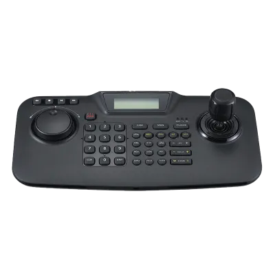 Hanwha - SPC-2010 - Controller, 3D joystick, 2 line text LCD display, built-in jog shuttle, up to 255 PTZ/zoom cameras, RS-485, DVR, supports Multi-protocol