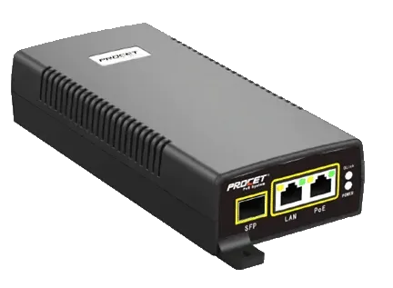 Hanwha - SPO-6011 - 60W HPoE Injector, Fully compliant with IEEE802.3af/at/bt, PoE++, Built-in SFP slot, Compatible with XNP-9250R / XNP-8250R / XNP-6400R / TNB-9000