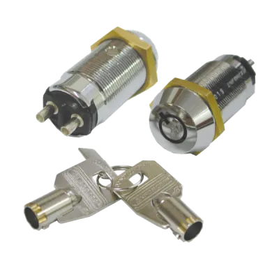 SECO-LARM - SS-095-1H2 - High-Security Tubular Key Lock. SPST, momentary-ON/shunt-OFF (spring loaded). Key #1302. Sold in multiples of 5 (price is for 1 pc).