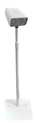 Hanwha - STB-5075W - Floor stand with adjustable height; compatible with all box cameras, temperature detecting camera [TNM-3620TDY] , blackbody [SPI-35B] , and all other box cameras, extend between 50 inch to 75 inch; white color