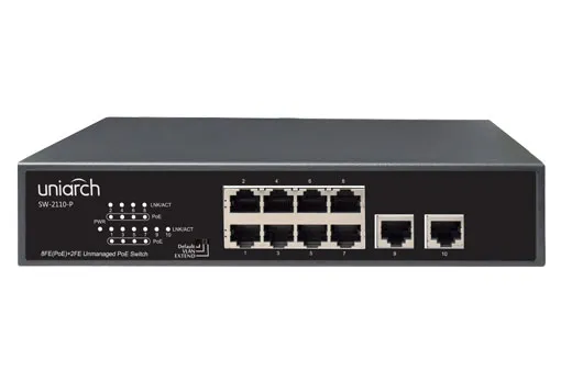 UNV - SW-2110-P - Uniarch 8PoE Switch